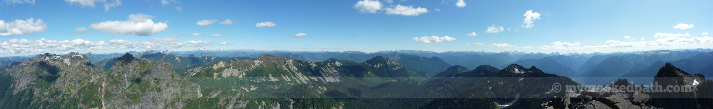 Pano from Mt. Baring 